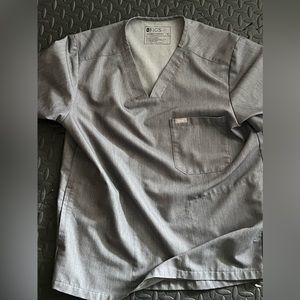 Charcoal Grey Figs Scrub top (Medium)